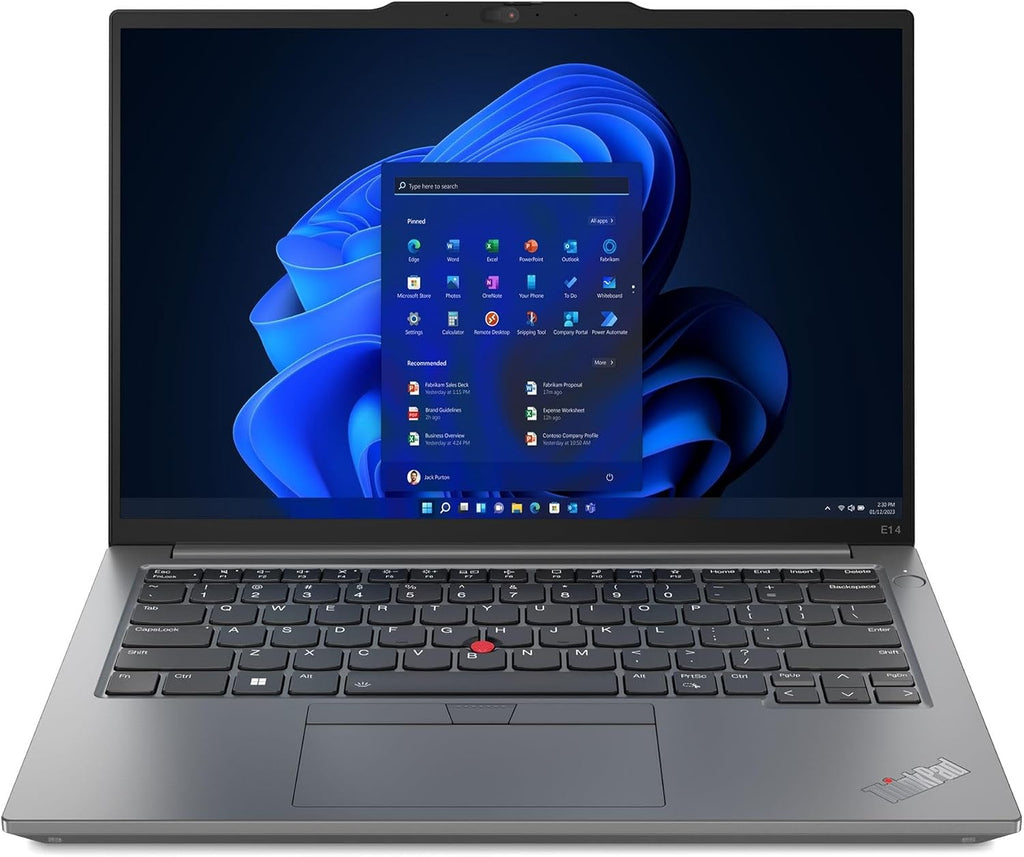 Lenovo Laptop | ThinkPad E14 Gen 5 | 14' 1920 x 1200 IPS | Intel Core i7-1355U 10-Core | 16GB DDR4 | 512GB SSD | Windows 11 Pro | Wi-Fi 6 - Bluetooth 5.1 - Backlit KB - 1080p Camera - Arctic Grey