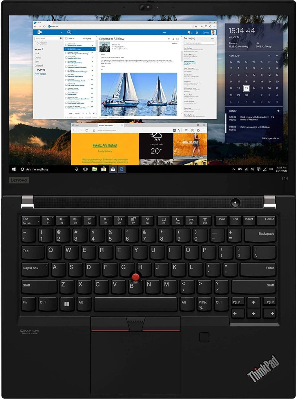 Latest Lenovo ThinkPad T14 Gen 2, I7-1185G7(Beat 11th i7-1165G7) 14.0' FHD (1920 x 1080) IPS Anti-Glare, 32GB DDR4, 1TB SSD, Fingerprint Reader, WiFi 6, Backlit Keyboard, Win 11 Pro - Black