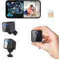javiscam 4K Cellular Security Camera, No WiFi Camera SIM Card Included, Not Support WiFi, Radar Motion Sensor, FHD 4G Car Security Camera, 20-Day Standby Battery Life, Portable Cellular Camera