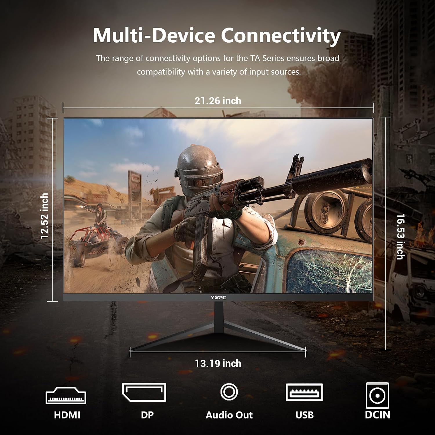 24 Inch Computer Monitor, 180Hz FHD 1080P VA Screen, 99% sRGB, 1ms, Frameless Design for Work and Play, HDMI, DP, VESA