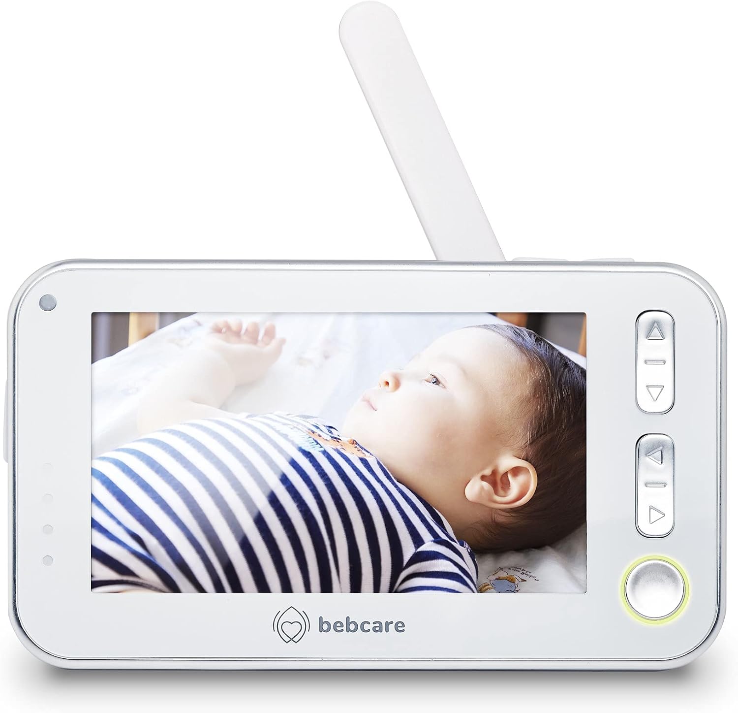 Bebcare Motion - Smart Video Baby Monitor: 4.3' Ultra-Clear Screen, 360° Pan-and-Tilt Camera, Temperature Sensor, Motion and Sound Alert, Auto Baby Tracking Camera (Without Breathing Sensor Mat)