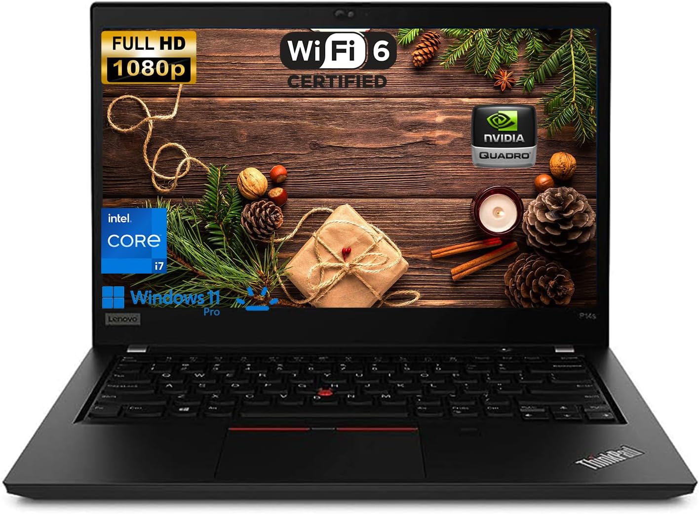 Lenovo ThinkPad P14s Laptop, 14' FHD Display, Intel i7-1165G7 Processor, NVIDIA Quadro T500 Graphics, Backlit Keyboard, Fingerprint Reader, microSD Card Reader, Windows 11 Pro (16GB RAM | 512GB SSD)