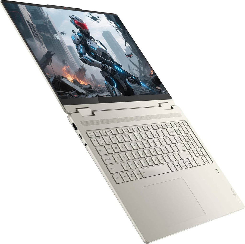 Lenovo Yoga 7 2-in-1 Laptop, 16' IPS Glass AMD Ryzen™ AI 5 340 Processor (2.00 GHz up to 4.80 GHz) 16 GB LPDDR5X-7500MT/s 1 TB SSD M.2 2242 PCIe Gen4 16' WUXGA (1920 x 1200)