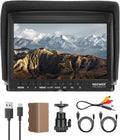 NEEWER F100 7 Inch Camera Field Monitor HD Video Assist IPS 1280x800 HDMI 1080p with 4400mAh F750 Battery, Sunshade Hood & 360° Ball Head for DSLR Cameras, Handheld Stabilizer, Film Video Making Rig