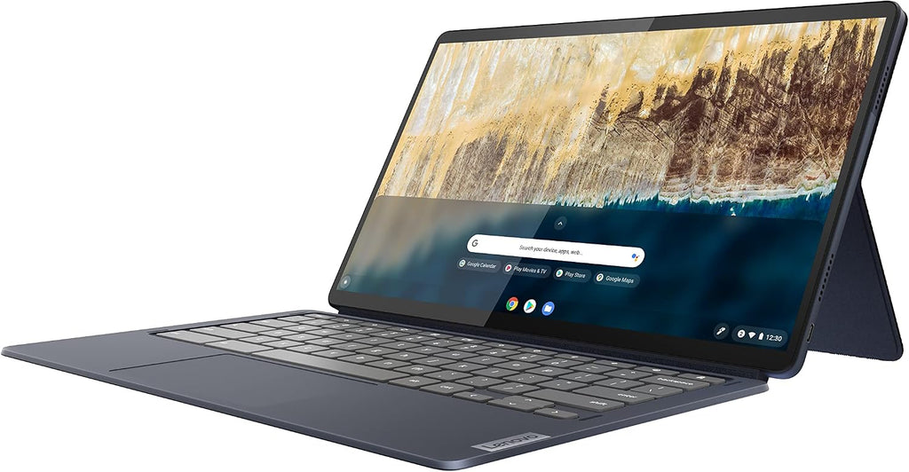 Lenovo 82QS0000US, IdeaPad Duet 5 Chromebook, OLED 13.3' FHD Touch Display, Snapdragon SC7180, 4GB RAM, 64GB Storage, Qualcomm Adreno Graphics, Chrome OS, Abyss Blue