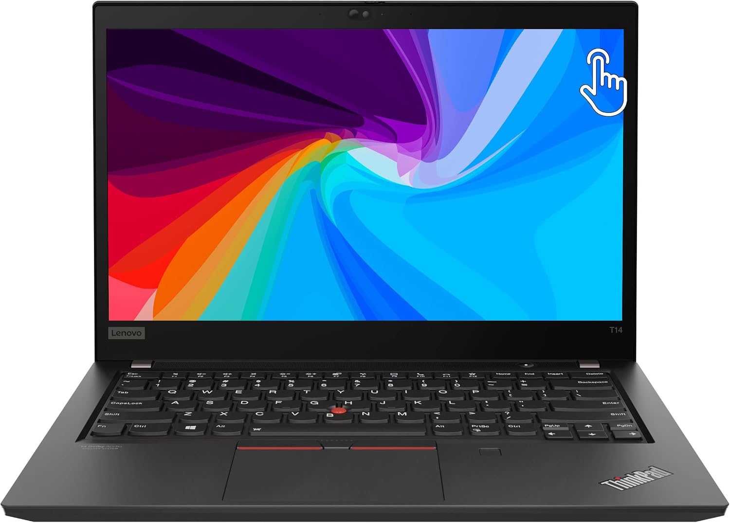 Lenovo Thinkpad T14 Gen 2 14' Touchscreen Laptop, i5 1145G7 2.6Ghz, 16GB DDR4, 256GB NVMe SSD, 1080p Full HD, Thunderbolt 4, HDMI, Webcam, Windows 11 Pro - Black (Renewed)