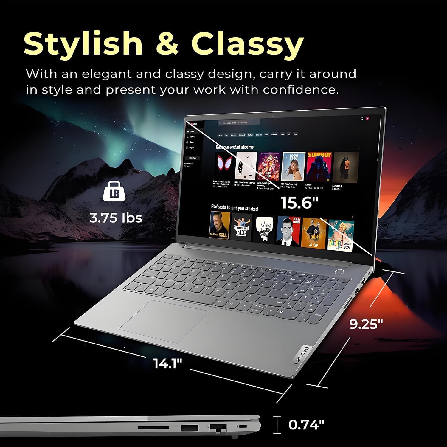 Lenovo ThinkBook Business 15.6'' FHD Laptop, Powerful Intel Core i7(10-Core, Up to 4.7 GHz), 40GB RAM, 1TB SSD, Windows 11 Pro, Ethernet Port RJ-45, SD Card Reader, Fingerprint Reader, WOWPC USB