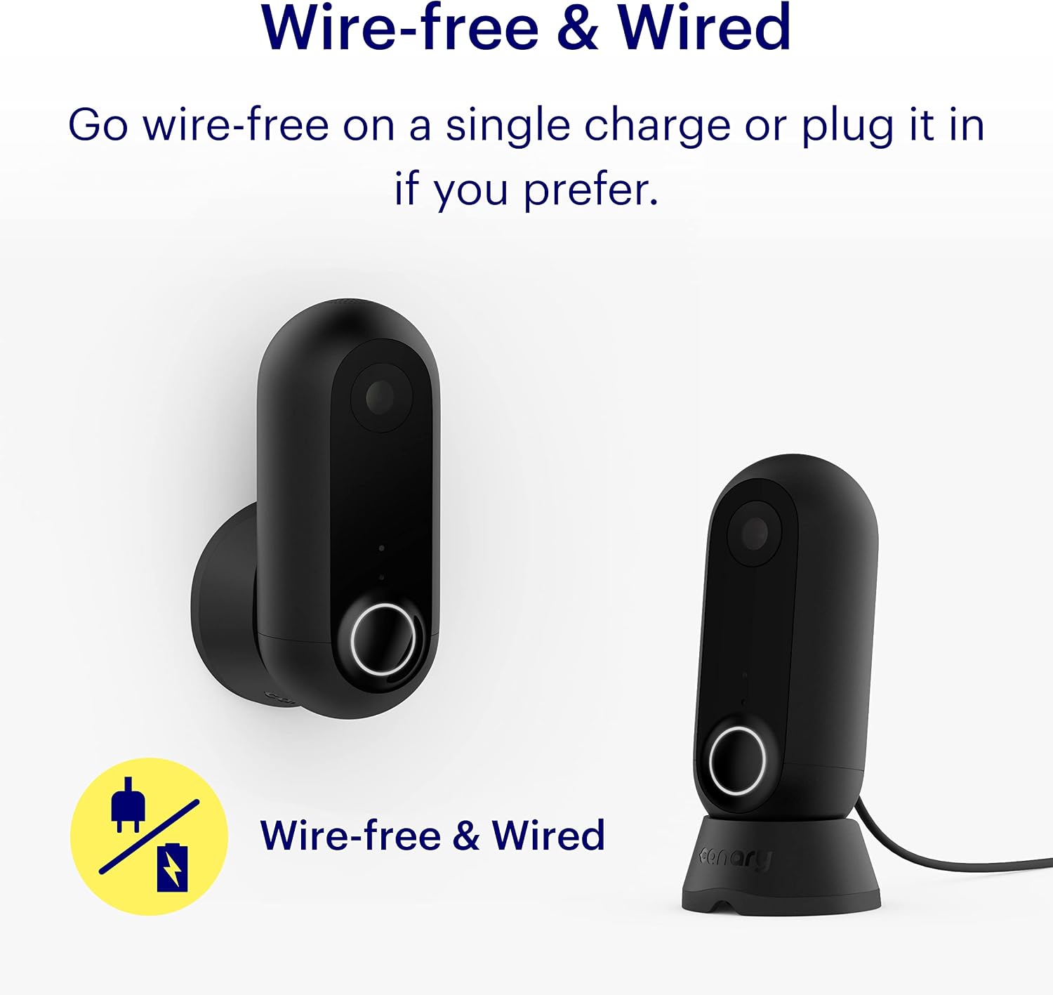 Canary Flex 3 Pack Outdoor Indoor Home Security Camera, Weatherproof, Wire-Free or Plugged in, 2-Way Talk, Baby Monitor, Compatible with Alexa
