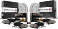 PowerStop Front and Rear Brake Kit for Nissan Maxima 2016-23 - Fully-Coated Disc Rotors with Z17 Ceramic Brake Pads Replacement, CRK8059