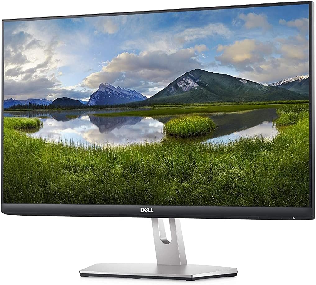 Dell S2421H 24 Inch Full HD 1080p Monitor, IPS Ultra-Thin Bezel, 2 x HDMI Ports, Built-in Speakers, Silver