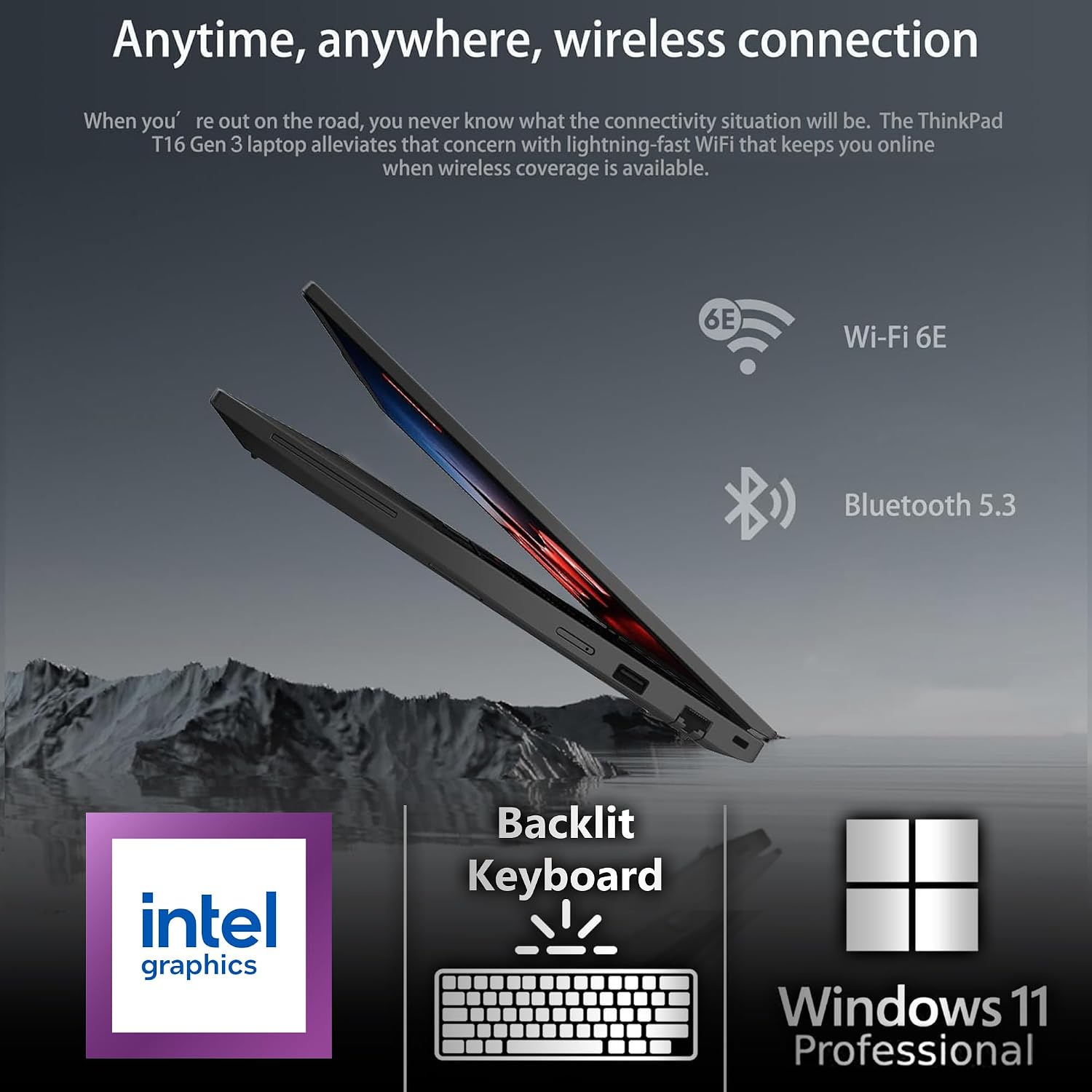 Lenovo ThinkPad T16 Gen 3 Business Laptop 16' FHD+ Display, Intel Ultra 5-125U (Beats i7-1355U), 16GB DDR5 RAM, 512GB SSD, 5MB Webcam, WiFi 6E + BT, RJ-45, HDMI, Win 11 Pro (Renewed)