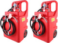 32 Gallon Fuel Caddy 2 Pack, 120L Portable Transfer Caddy with 12 GPM 12V DC Electric Pump for Gasoline Diesel (Pack of 2)