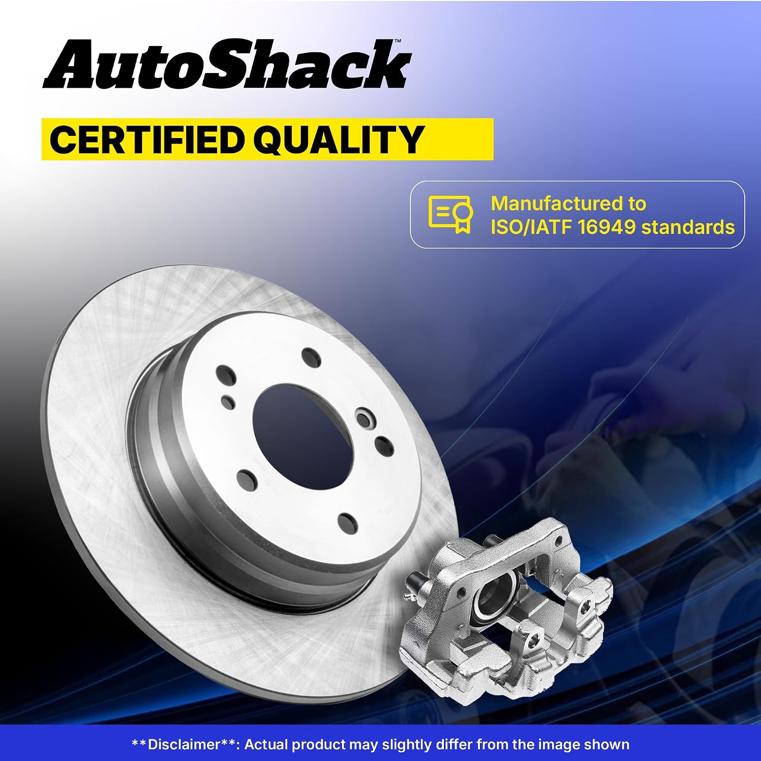 AutoShack Front & Rear Brake Rotors & Calipers for Honda, Civic 2006-2011, FWD L4 1.8L