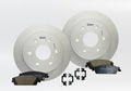 Sanwa Rear Brake Rotors 345mm Vented & Geomet Coated and Brake Pad Kit Compatible with Chevy Silverado Suburban 1500 Tahoe GMC Sierra Yukon1500 Cadillac Escalade 2007-2014 [55133 1194]