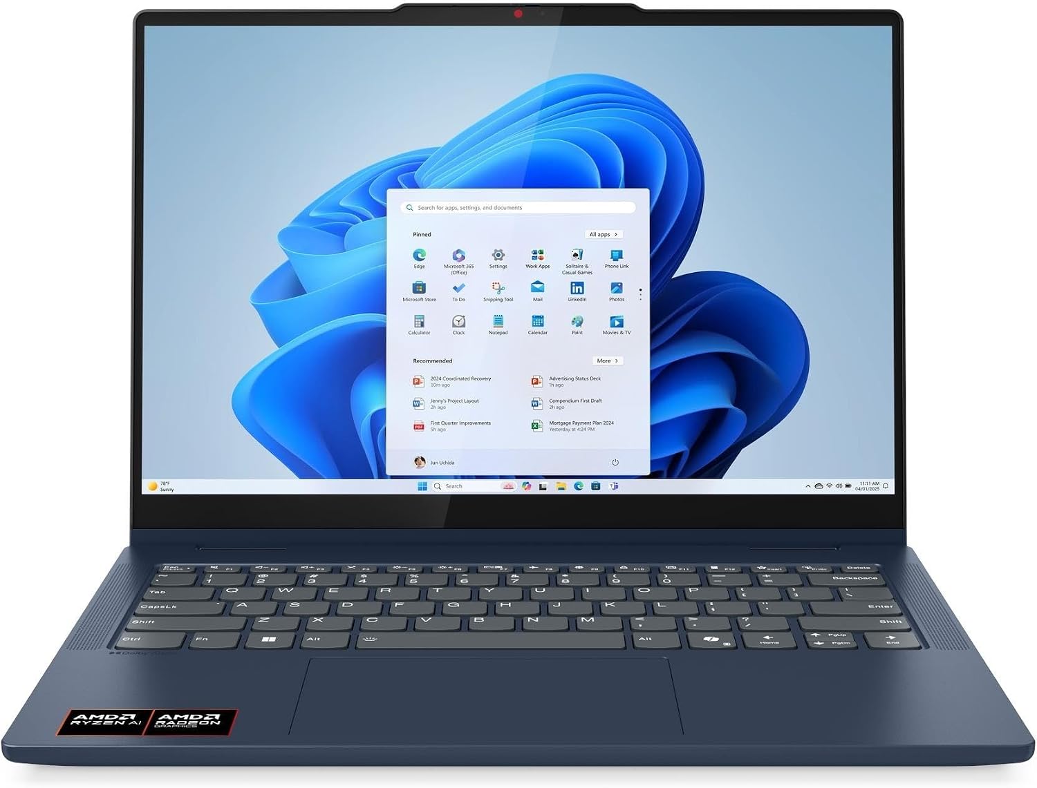 Lenovo IdeaPad 5 2-in-1 14' WUXGA (1920x1200) IPS Touchscreen Laptop 2025 New | AMD Ryzen AI 7 350 8-Core | AMD Radeon 860M Graphics | Backlit Keyboard | Wi-Fi 7 | 16GB LPDDR5 1TB SSD | Win11 Home