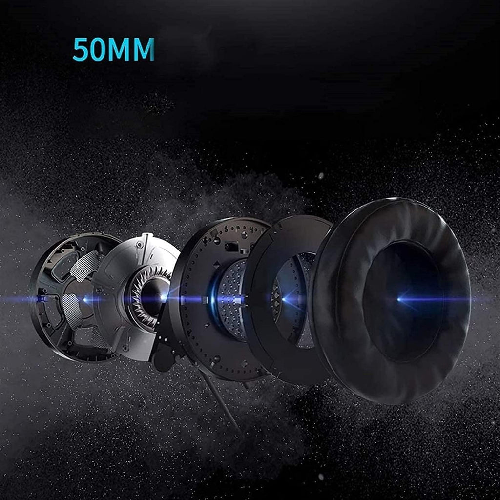 Gaming Headset with Microphone Compatible PC Laptop Over-Ear Headphones Noise Canceling Mic 7.1 Stereo Surround Sound Gaming Headset