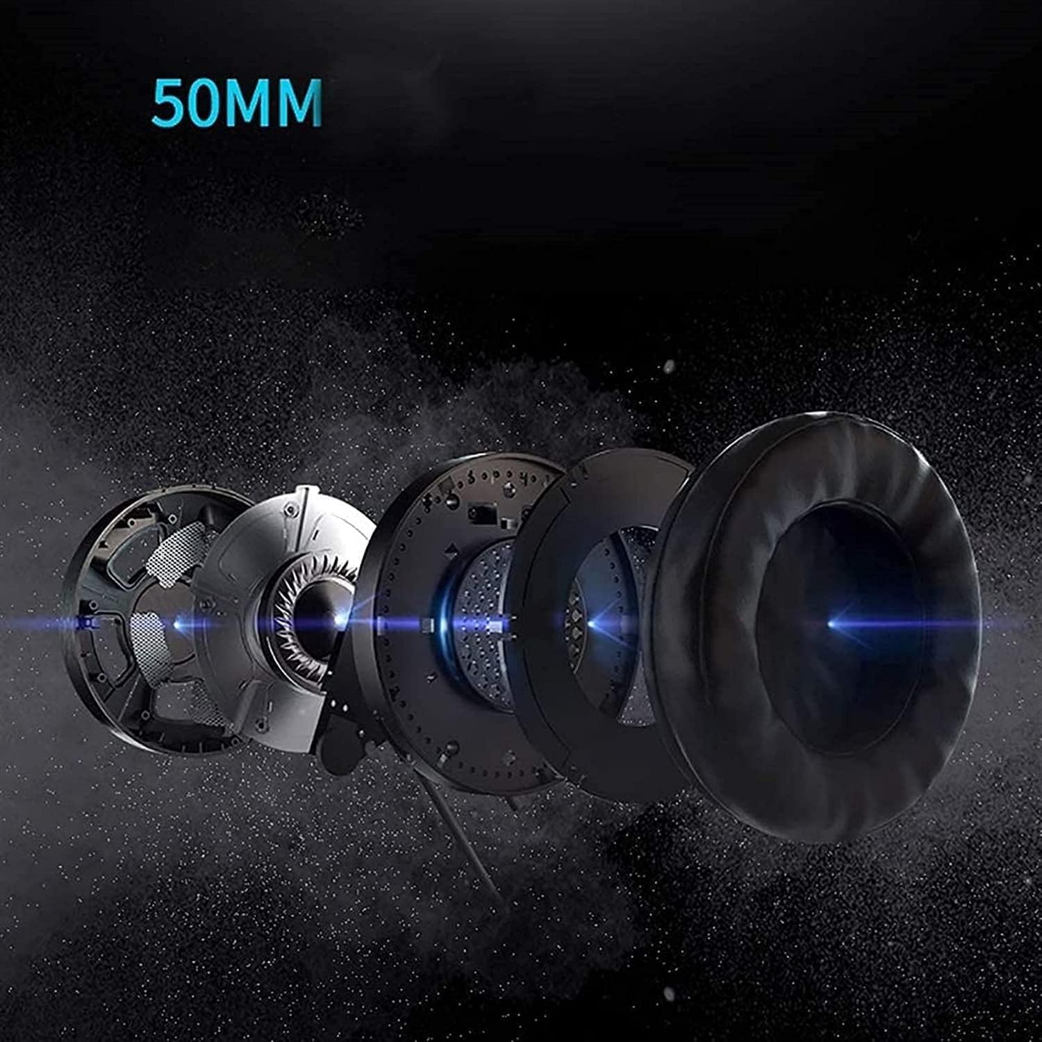 Gaming Headset with Microphone Compatible PC Laptop Over-Ear Headphones Noise Canceling Mic 7.1 Stereo Surround Sound Gaming Headset