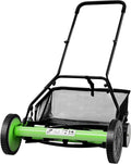 Push Reel Lawn Mower 20 inch, 5 Blades Manual Push Mower with Grass Catcher Bag, 1.33-2.51 in Adjustable Cutting Height for Small Medium Lawns, Yards, Driveways