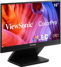 ViewSonic VP16-OLED 15.6 Inch 1080p ColorPro Monitor, OLED Display with Pantone Validated Color Accuracy for Immersive Second Screen Productivity, Advanced Ergonomics, 40W USB-C, and mini HDMI Inputs