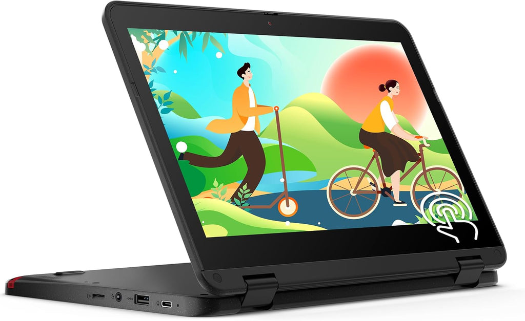 Lenovo 300e Gen 3 Chromebook 11.6' 2-in-1 Touchscreen Laptop, AMD 3015Ce Processor, 4GB RAM, 32GB eMMC, AMD Radeon Graphics, 720p Webcam, Wi-Fi 5, Bluetooth, Chrome OS, Gray (Renewed)
