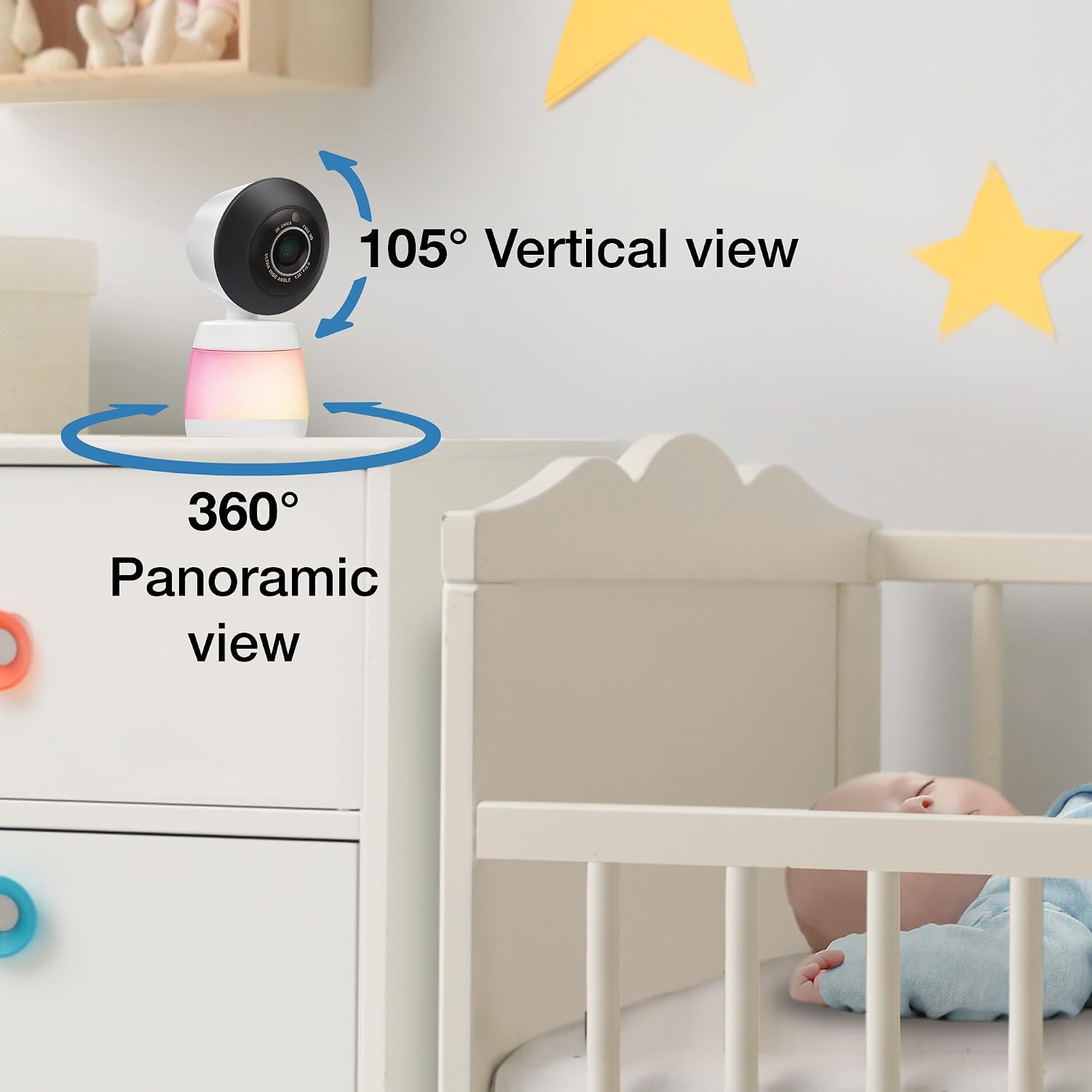 VTech WiFi Baby Monitor with 2 Cameras & 7' IPS Split Screen – 2K Sensor, 1080p HD App, 24X Zoom, Motion Alerts, Video Recording, Night Vision, Free App | Smart HQ Max Twin