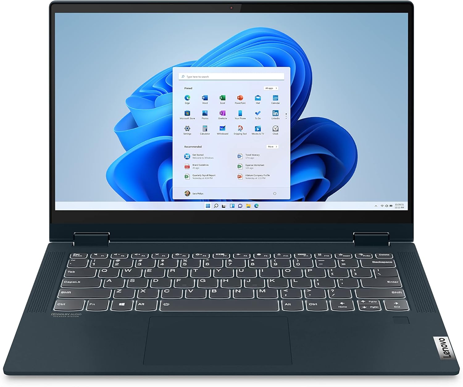Lenovo IdeaPad Flex 5-2023 - Touchscreen 2-in-1 Laptop - Windows 11 Home - 14' FHD Display - 16GB Memory - 512GB Storage - AMD Ryzen 5 5500U - Abyss Blue