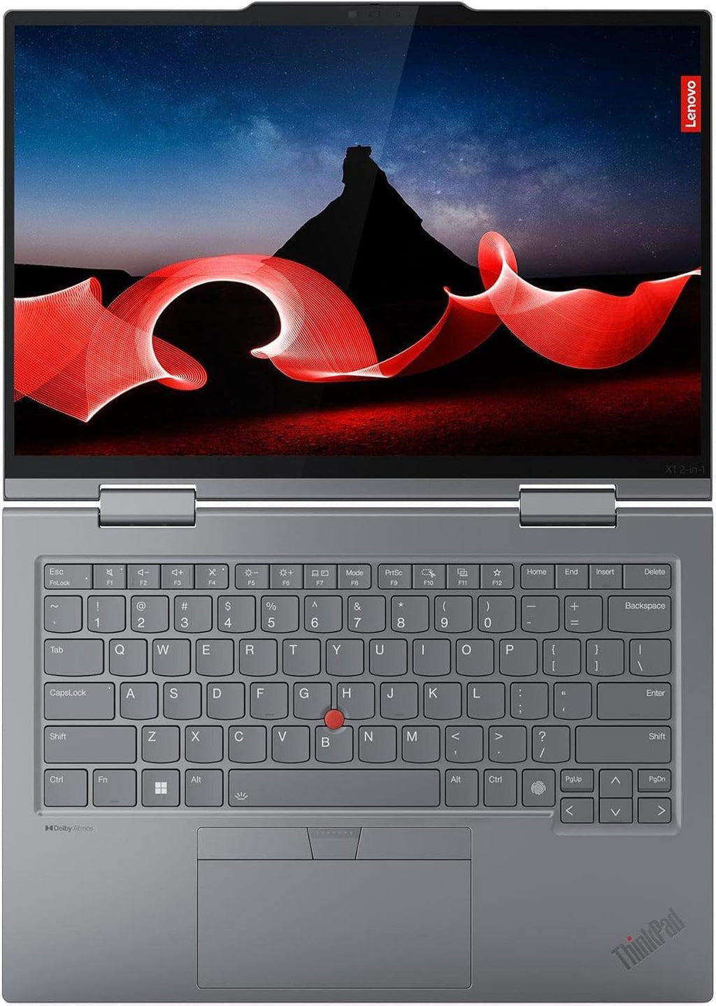 Lenovo ThinkPad Gen 9 X1 2-in-1 Laptop with Intel Core Ultra 5 125U Processor, 14' Anti-Glare 400 Nits Touchscreen, 16GB RAM, 512GB SSD, Slim Pen Included, RGB+IR Cam, FP Reader, and Win11 Pro