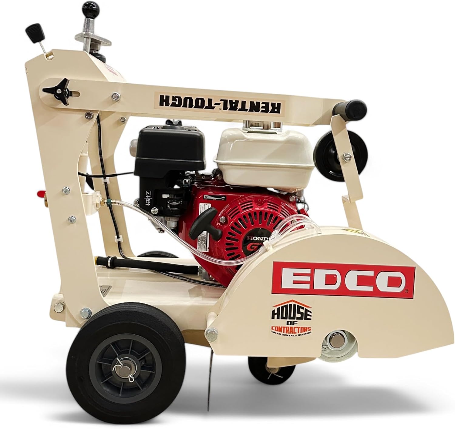 HOC EDCO KL-14 14 INCH Gasoline Walk-Behind Saw Compatible with Honda GX200 + 4 3/4 INCH MAX Cutting Depth - North American Made