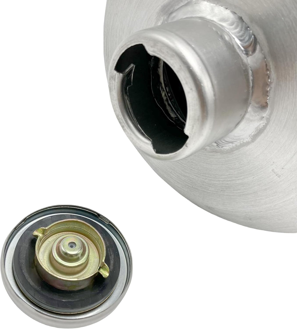 JSD 9 Gallon 10x26' Aluminum Auxiliary Vertical Gas Tank 1/4NPT Outlet- Heavy Duty Fuel Cell For Lawn Tractors, Generators