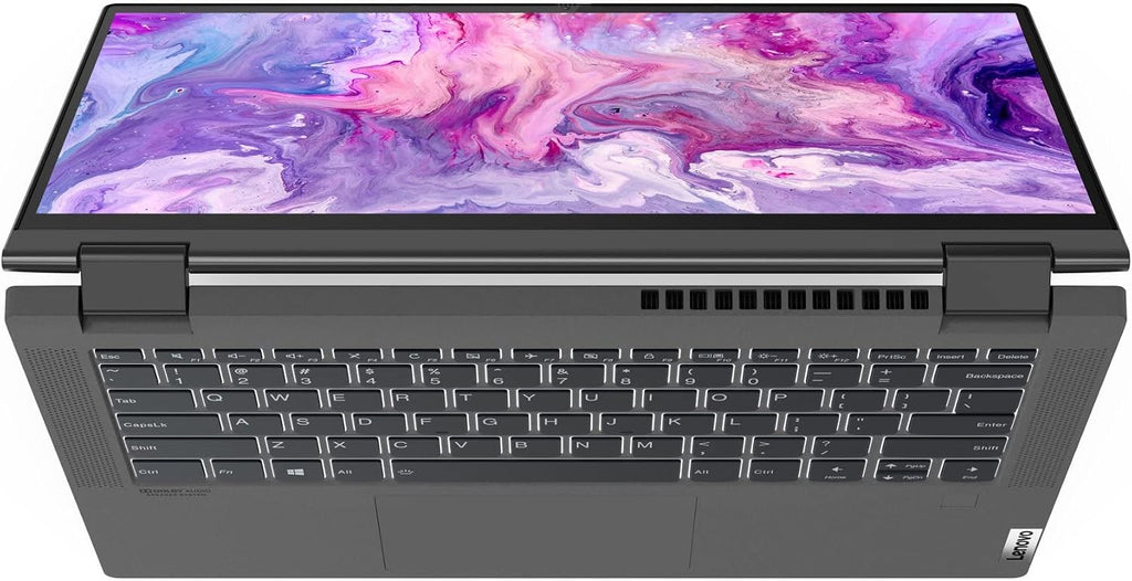 Lenovo IdeaPad Flex 5i 14' FHD IPS 2-in-1 Touchscreen Laptop 11th Intel i3-1115G4 UHD Graphics 4GB DDR4 RAM 128GB M.2 NVMe SSD HDMI USB-C WiFi AC BT Webcam Gray Windows 11 Pro (Renewed)