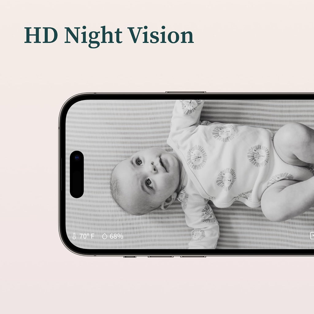 Owlet® Dream Duo (Gen 1) Smart Baby Monitor: FDA-Cleared Dream Sock® Plus Owlet Cam 2 - Tracks & Notifies for Pulse Rate & Oxygen While Viewing Baby in 1080p HD WiFi Video