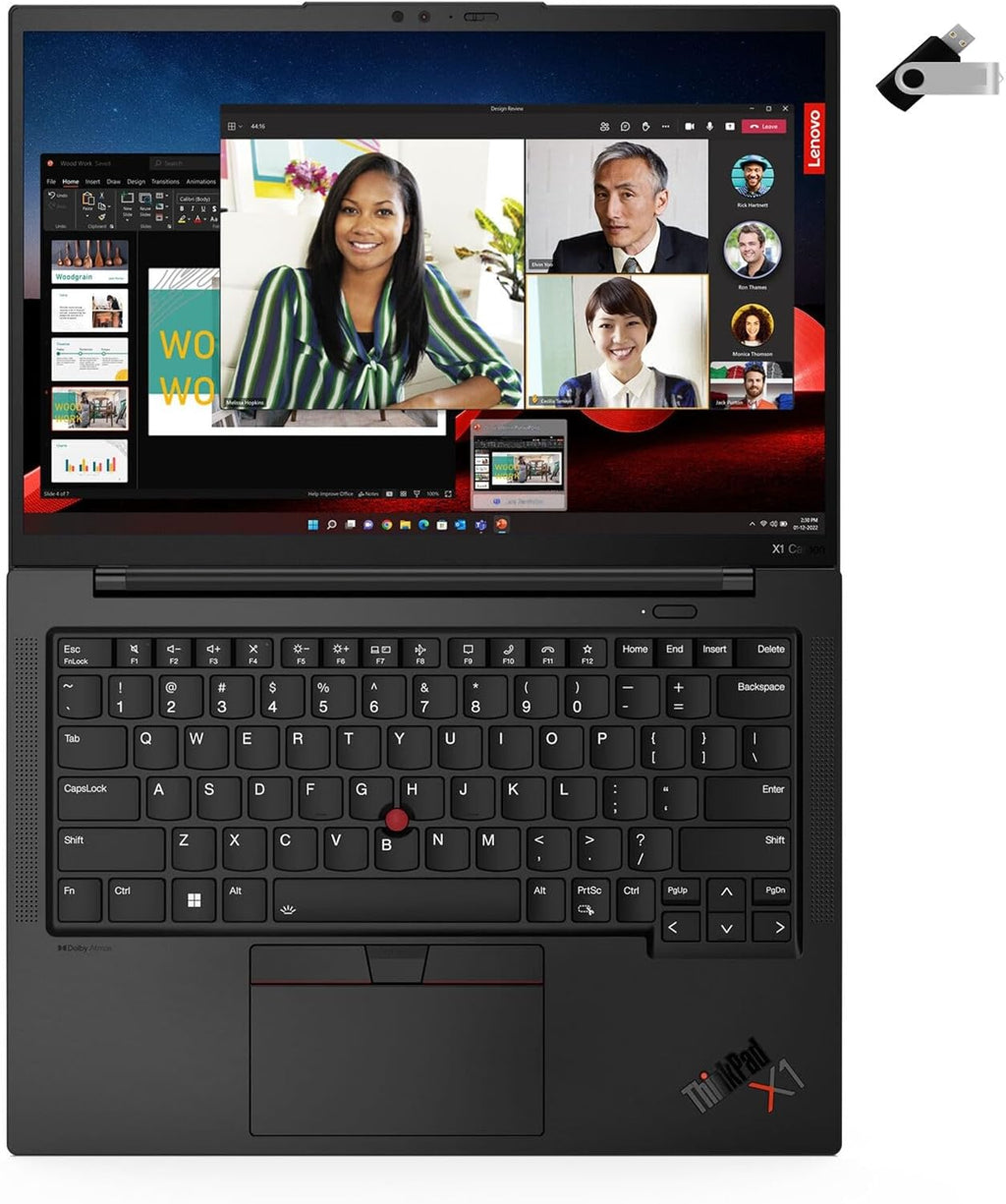 Lenovo ThinkPad X1 Carbon Gen 11 Intel Core i7-1365U vPro, 14' WUXGA (1920x1200) IPS 400nits Anti-Glare, 32GB RAM, 1TB NVMe SSD, Backlit KYB Fingerprint Reader, Win11 Pro
