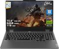 Lenovo LOQ Gaming Laptop | 15.6' FHD IPS 144Hz (100% sRGB G-SYNC) | AMD Ryzen 5 7235HS | 64GB DDR5 1TB SSD | NVIDIA GeForce RTX 4050 6GB | Backlit Wi-Fi 6 Privacy Camera Win11 Pro w/DLCA Accessory
