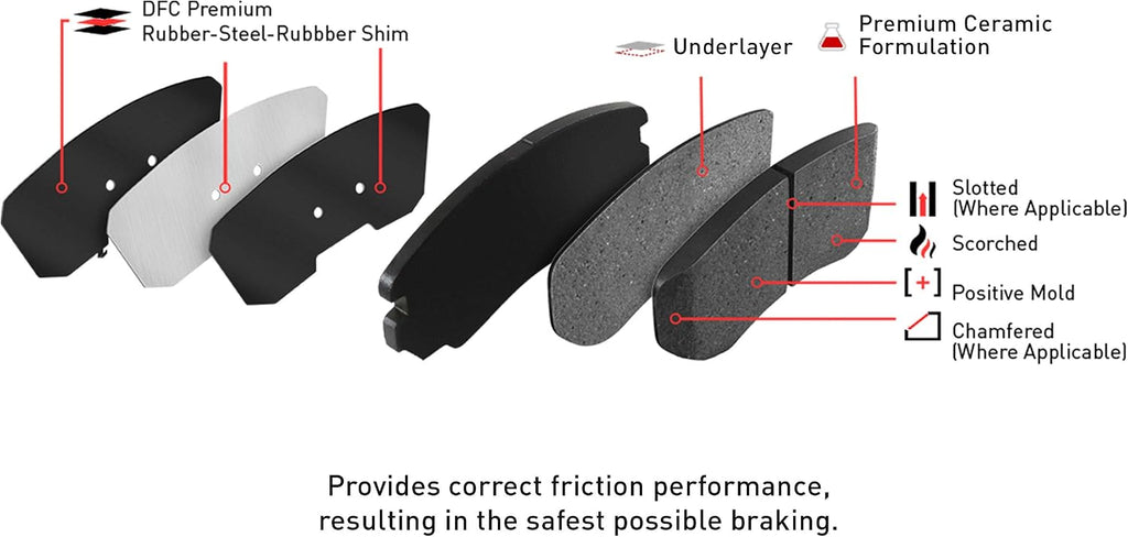 Dynamic Friction Company Front Brakes and Rotors|BlankBrake Rotors| Front 3000 Ceramic Brake Pads and Rotors Kit| Automotive Replacement Brake Kits