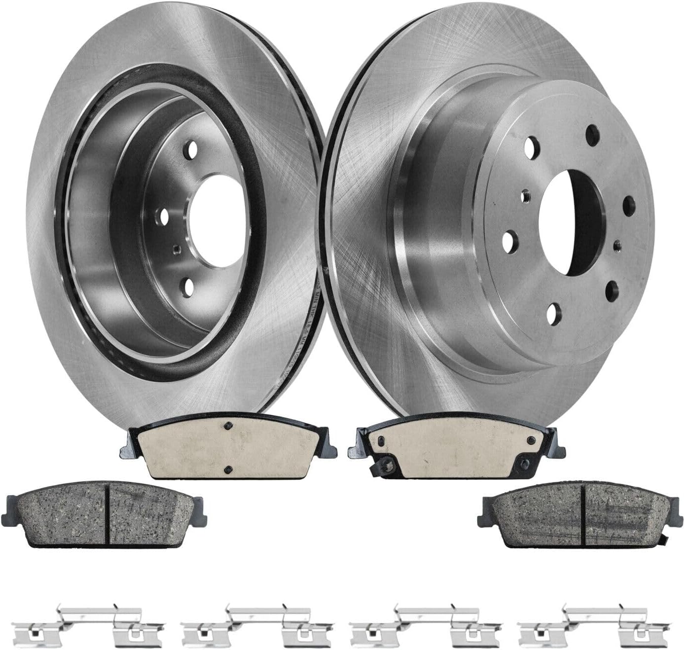 Replacement Rear Brake Disc Rotor and Pad Kit For 2007-2013 Chevy Silverado 1500 Sierra 1500 for Cadillac