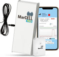 MarCELL PRO - Professional Level Remote Temperature, Humidity & Power and Water or Leak Monitor - No WiFi Needed - RV, Network Room, Freezer, Home - Instant Phone Call Alerts - Made in The USA