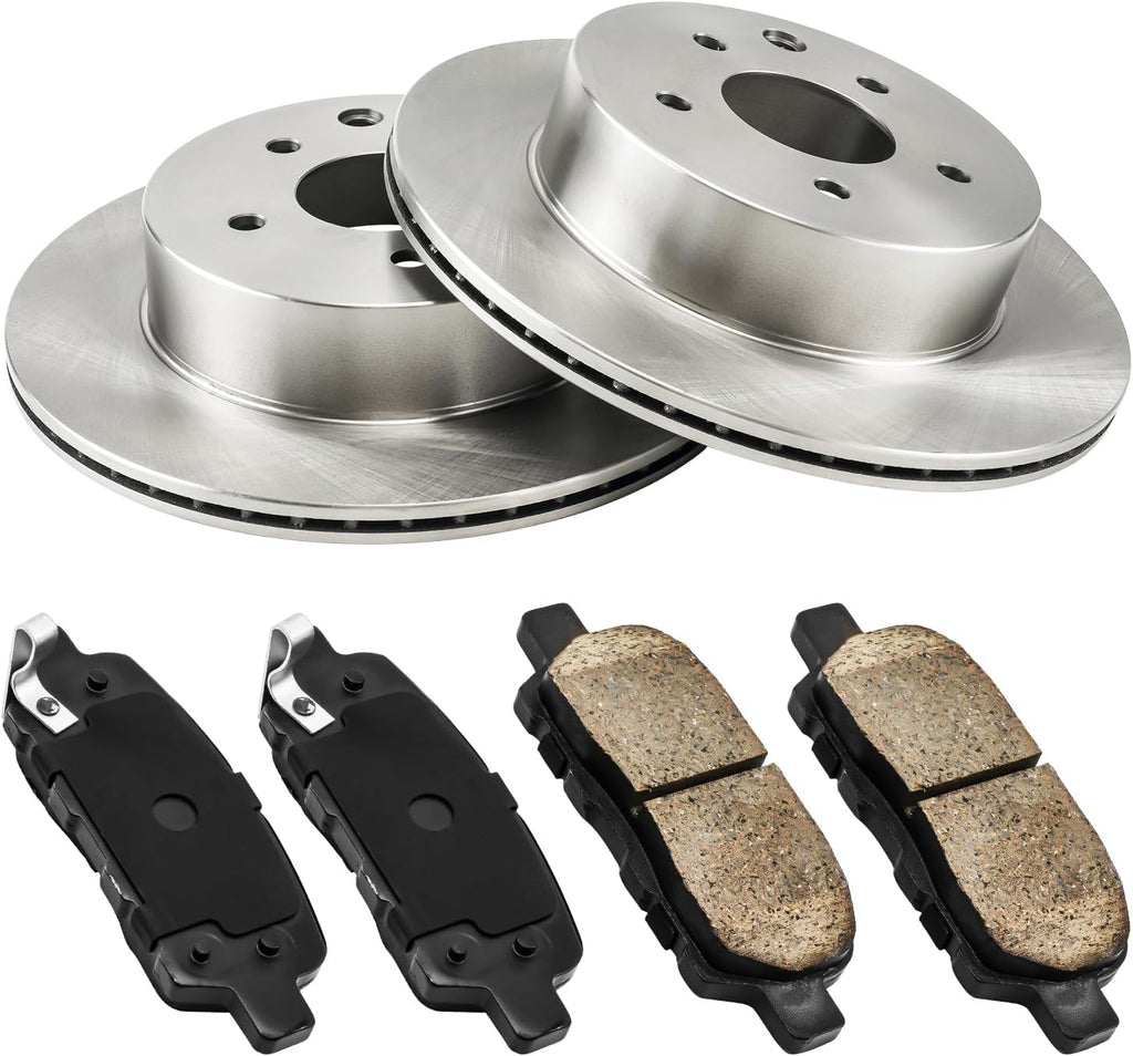 Rear Brake Kit,OE Brake Rotors and Ceramic Brake Pads Fits for 2007-2013 Silverado 1500, 2007-2014 Tahoe/Yukon/Escalade, OEM#55133+D1194 Automotive Replacement Brake Kit