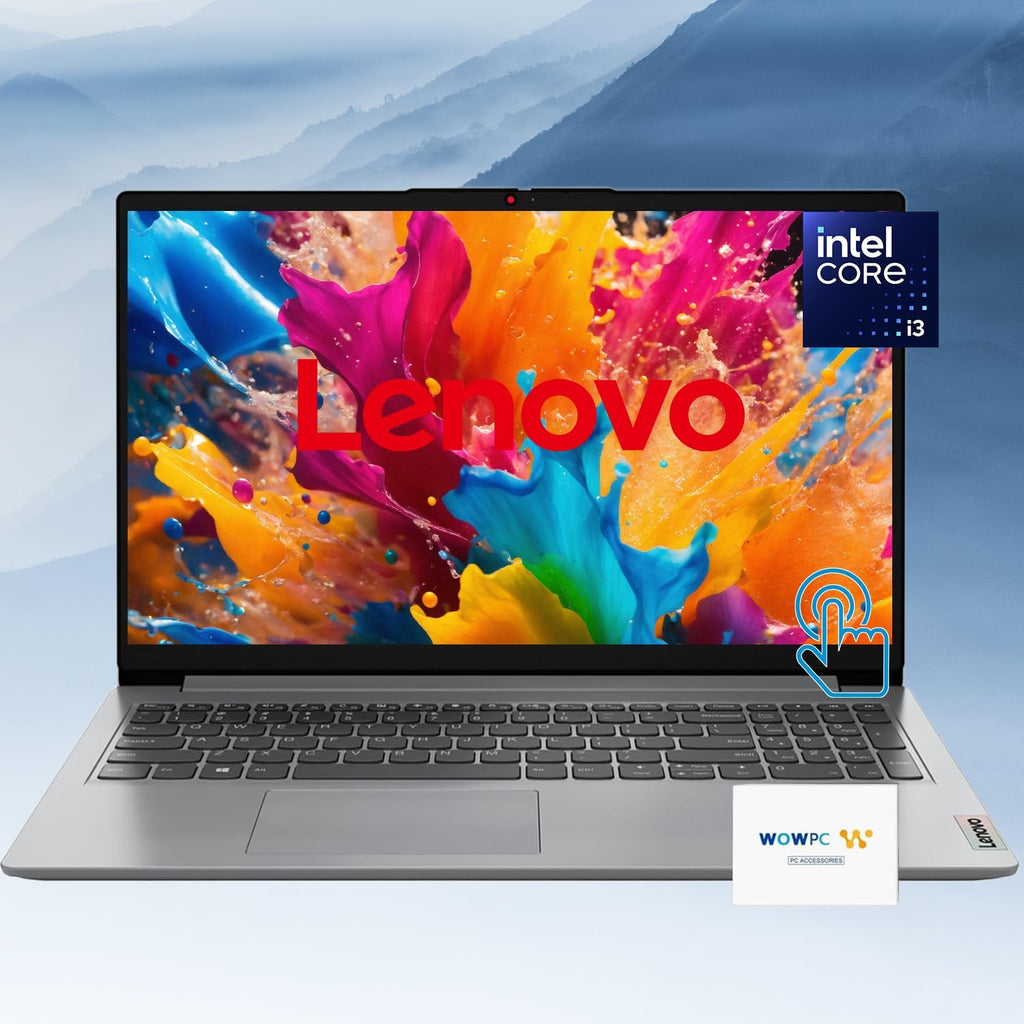 Lenovo 15.6' Touchscreen IdeaPad | 16GB RAM | 1.5TB Storage (1TB SSD & 512GB External Storage) | Intel 6-Core Processor | FHD (1920 x 1080) | HDMI | Bluetooth | Windows 11 Pro | w/WOWPC Bundle
