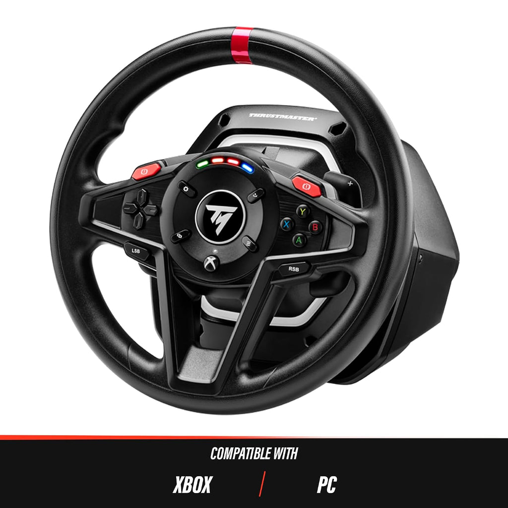 Thrustmaster T128 Racing Wheel & Pedal Set for Xbox Series X|S and PC – Force Feedback Gaming Steering Wheel for Driving Simulator
