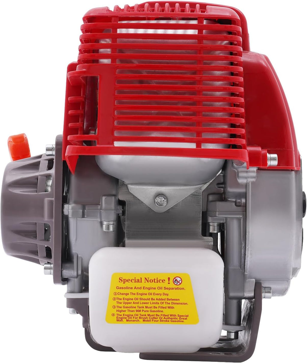LOYALHEARTDY Gas Engine 4-Stroke 31CC Multi-Use Gas Motor Hand Pull Start Air Cooling Single-Cylinder Lawn Mower Engine Gas Powered Multi-Use Gas Motor, W57R24ERF54