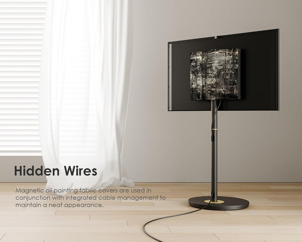 FITUEYES Design Mobile Rolling TV Cart for 32-65 Inches Television, Modern Corner TV Floor Stand on Wheels Fits Max VESA 400x400mm, V2 Portable Smart Television Cart, Black, Master Series
