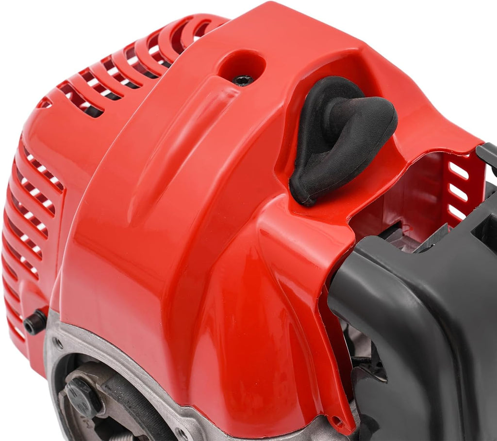 LOYALHEARTDY Gas Engine 2-Stroke 42.7CC Multi-Use Gas Motor Hand Pull Start Air Cooling Single-Cylinder Lawn Mower Engine That Runs on Gas - Red, W57G7854GT8