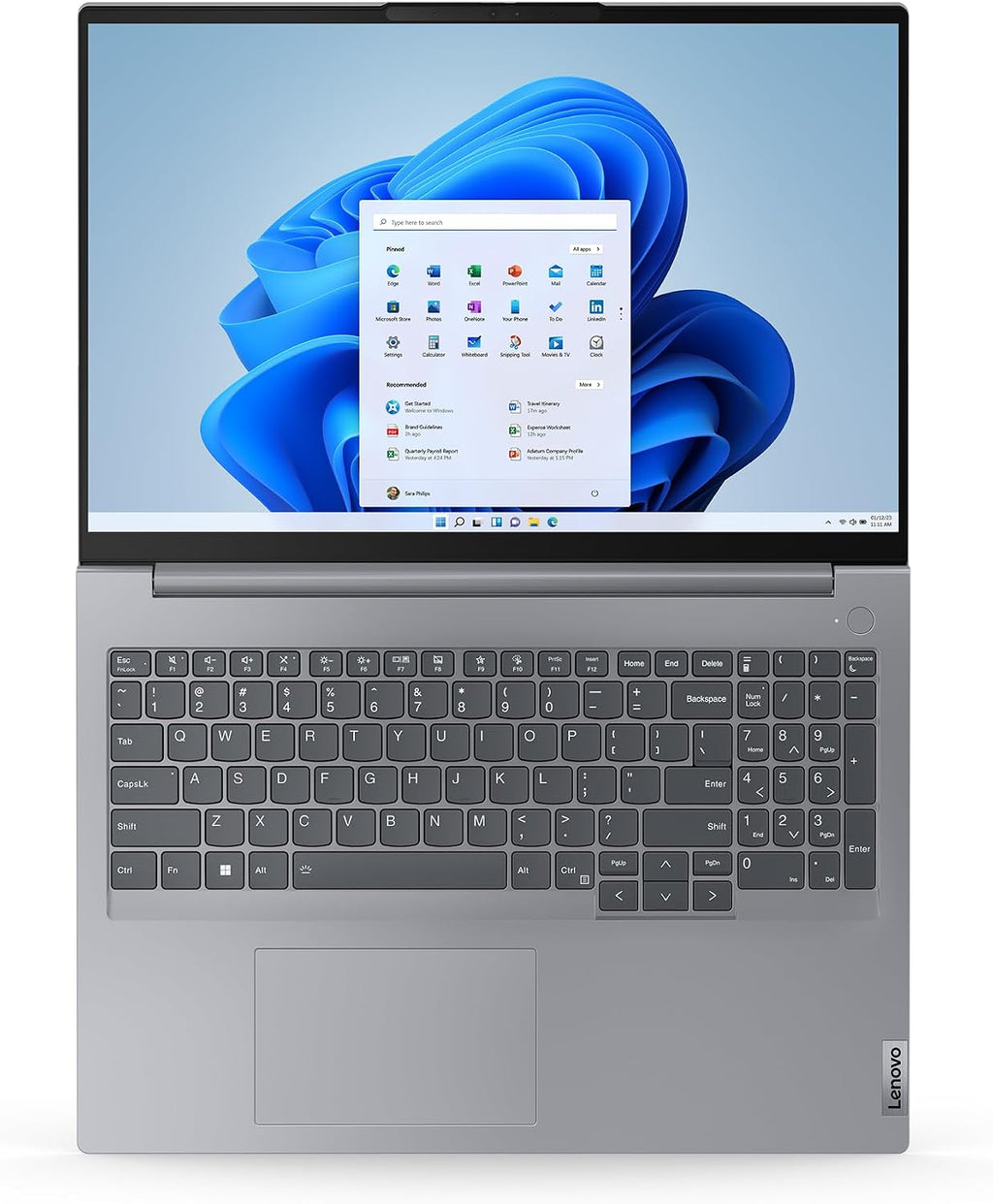 Lenovo ThinkBook 16 Gen 6 Business Laptop (16' FHD+ Touchscreen, Intel 8-Core i5-13420H (> i7-1255U), 16GB DDR5 RAM, 512GB SSD), Thunderbolt 4, Ethernet, Webcam, Wi-Fi 6, Win 11 Pro w/Copilot, Grey