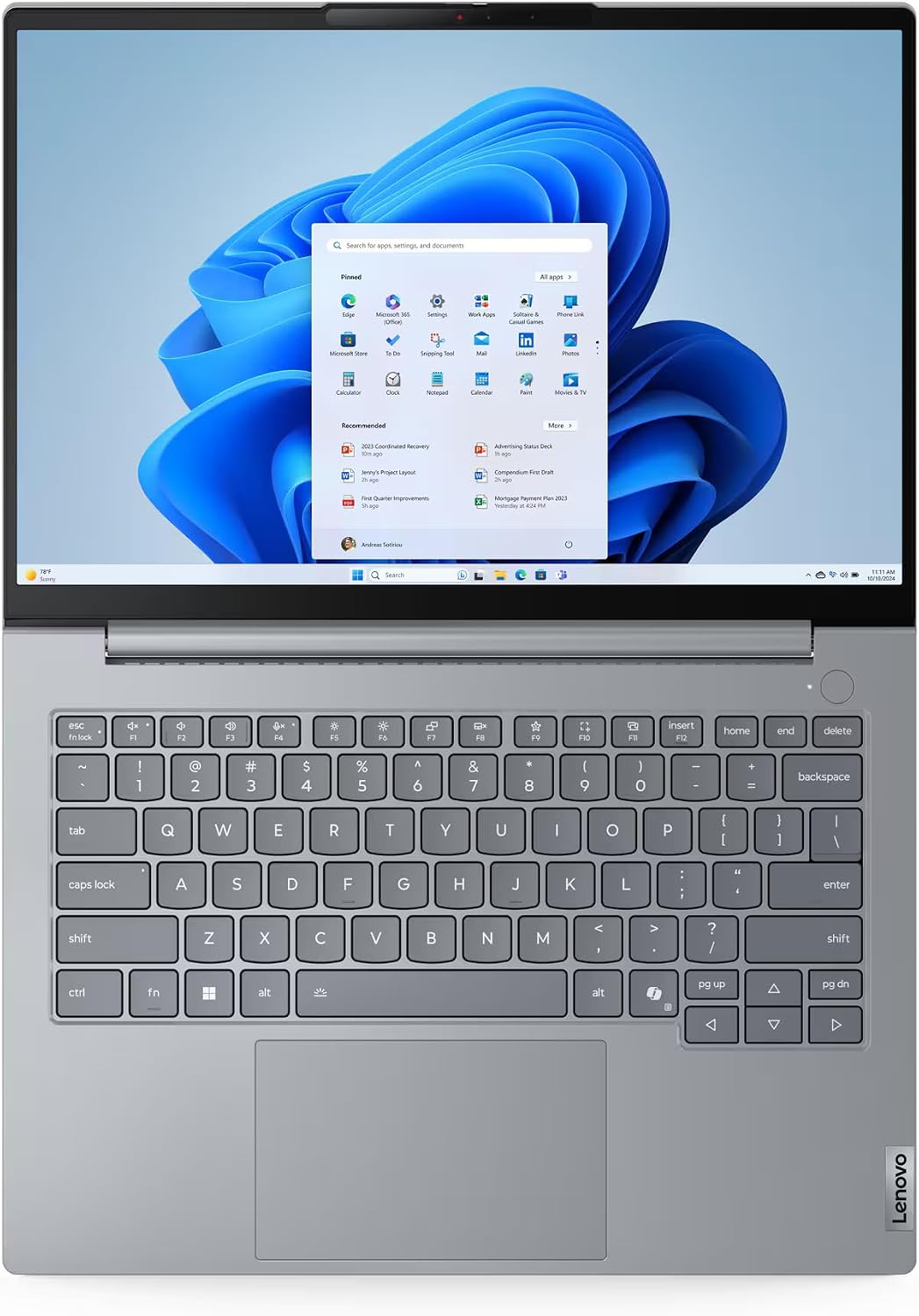 Lenovo ThinkBook 14 G8 Laptop 2025 14' WUXGA 1920 x 1200 Touchscreen, Intel Core 7 240H, 10-core, Intel Graphics, 32GB DDR5, 2TB SSD, Backlit KB, FP, Wi-Fi 6, Bluetooth 5.2, Windows 11 Pro