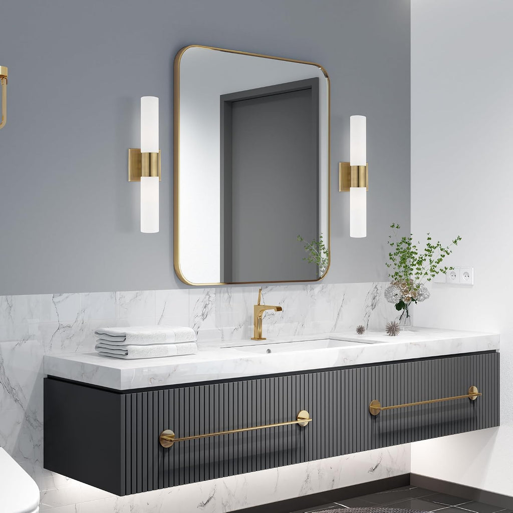 Livex Lighting, 10102-01, Aero, ADA Bath Vanity, 2 Light, Antique Brass