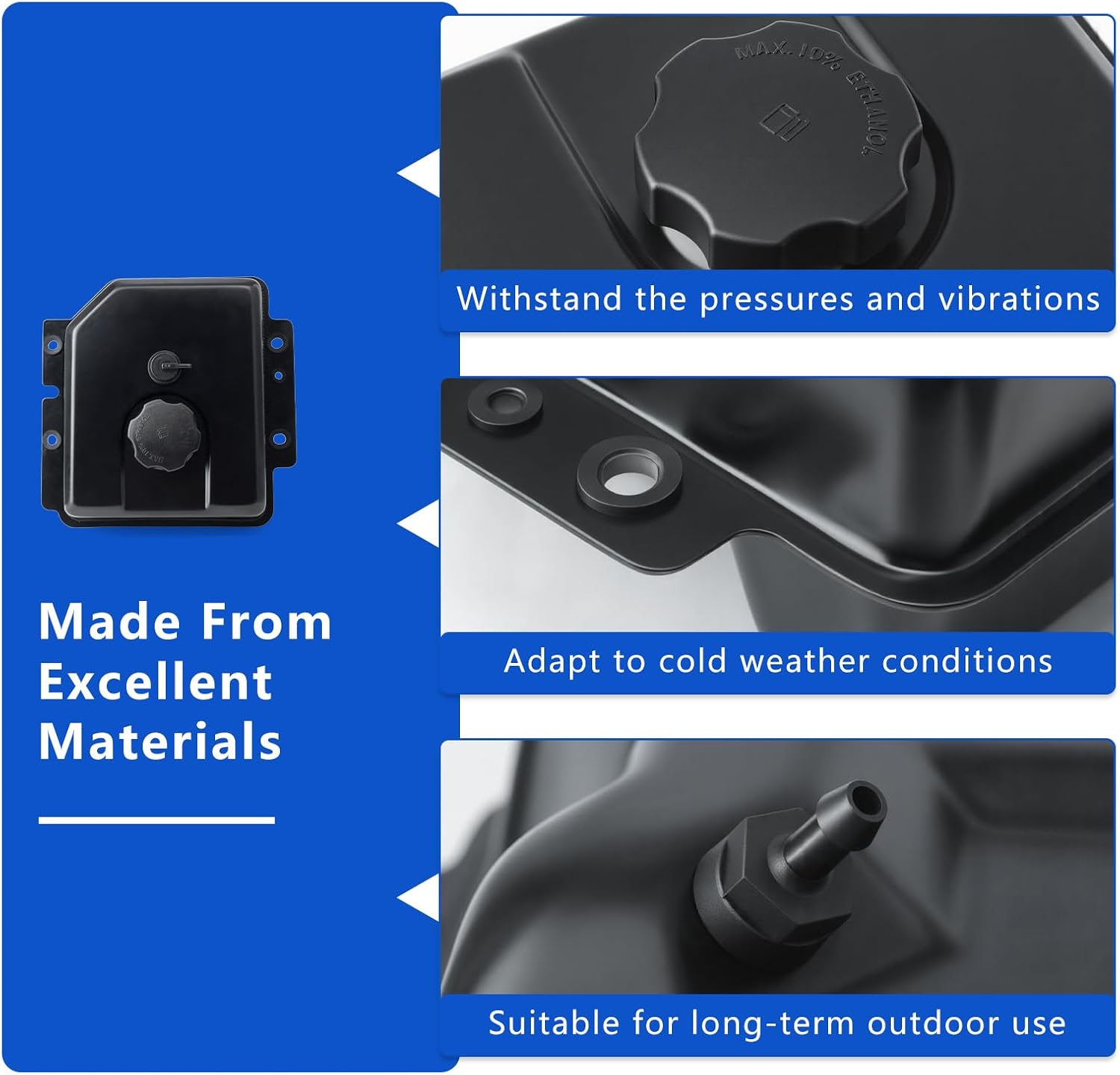 951-11201 Gas Fuel Tank Replacement for MTD for Cub Cadet 528SWE 945SWE Snow Blower LS 27 Log Splitter for Craftsman for Yard Machines for Troy-Bilt 277cc 357cc Two-Stage Snowblowers Part
