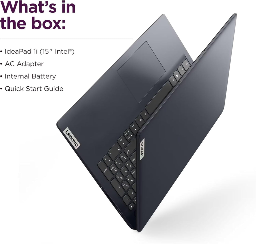 Lenovo IdeaPad 1i Laptop, 15.6' FHD Touchscreen, Intel Core i5-1335U (>i7-1165), 16GB RAM, 1TB SSD, MS Office Lifetime • Copilot AI, 8-in-1 HUB & Mouse, Wi-Fi 6, HDMI, Windows 11, Blue