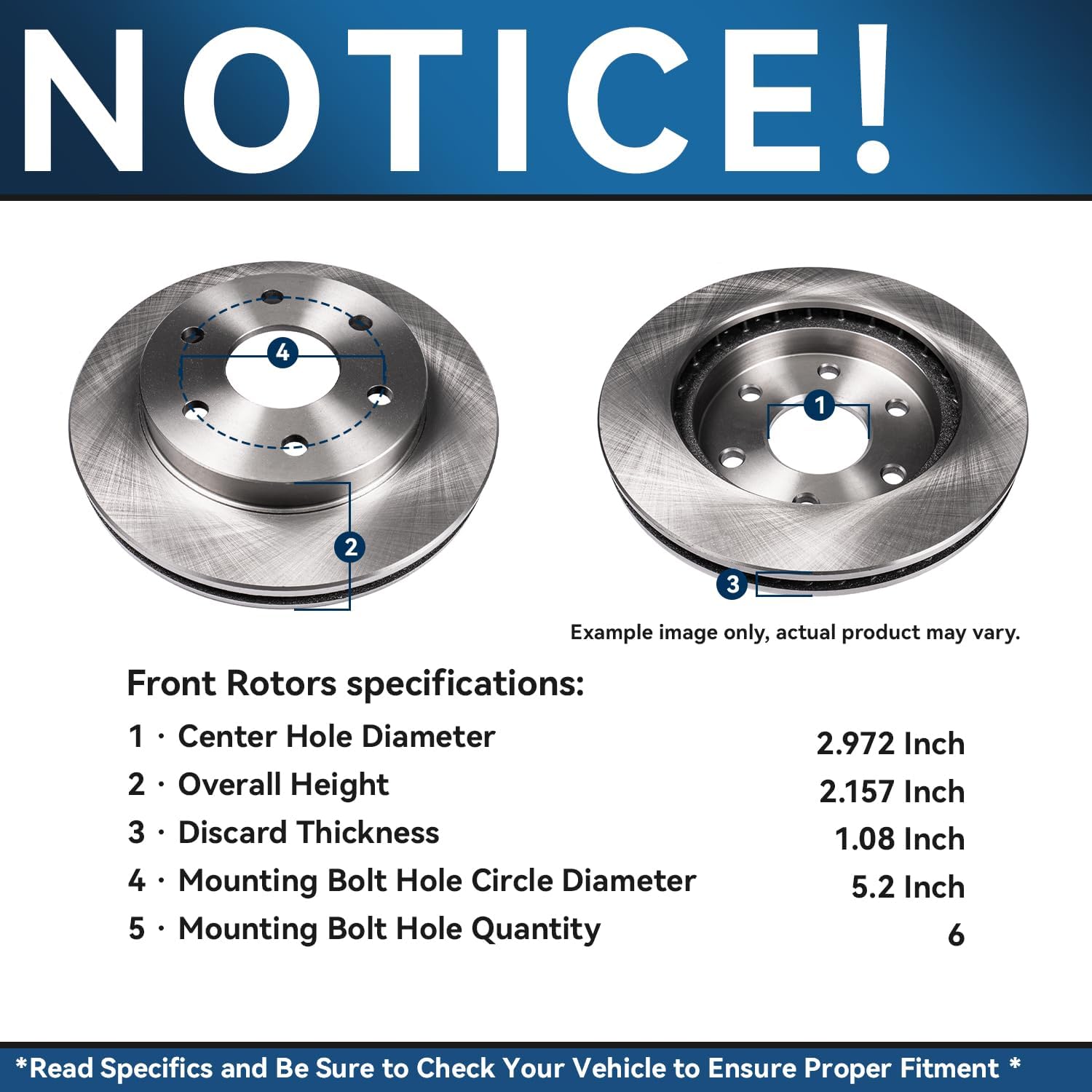 Detroit Axle - Front Brake Kit for GMC Acadia Limited Buick Enclave Chevrolet Traverse Saturn Outlook Disc Brake Rotors Ceramic Brakes Pads Replacement : 12.8' inch Brake Rotors