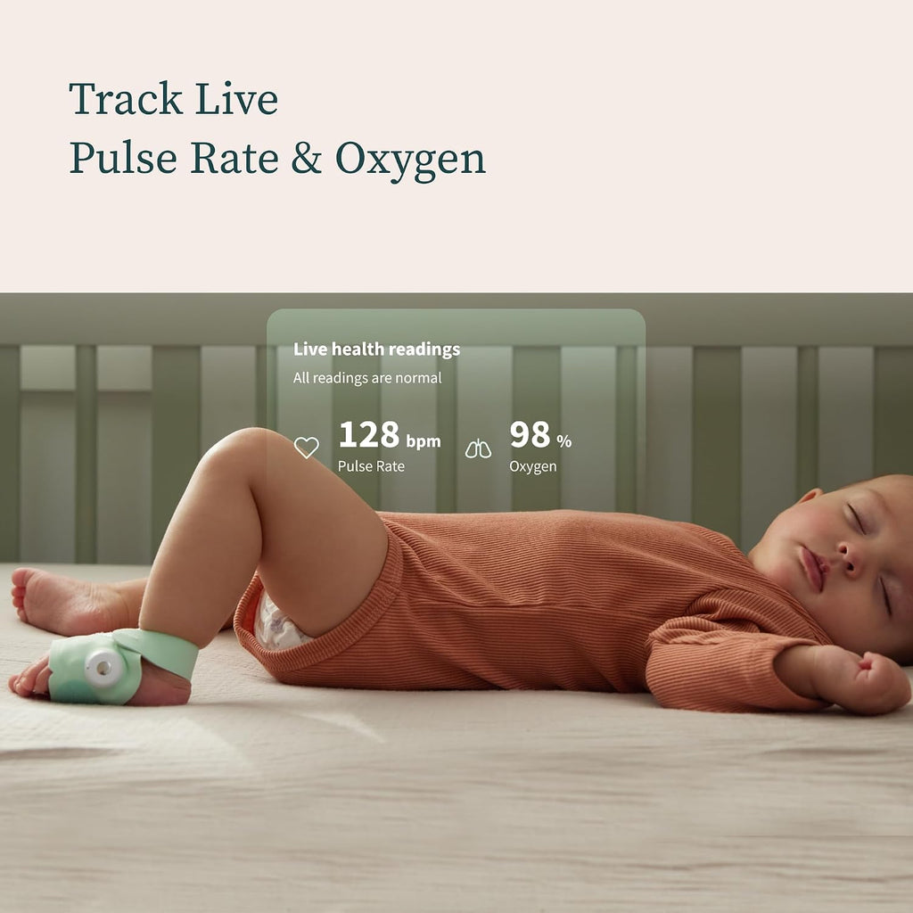 Owlet Dream Sock® Smart Baby Monitor with Extra Dusty Rose Sock