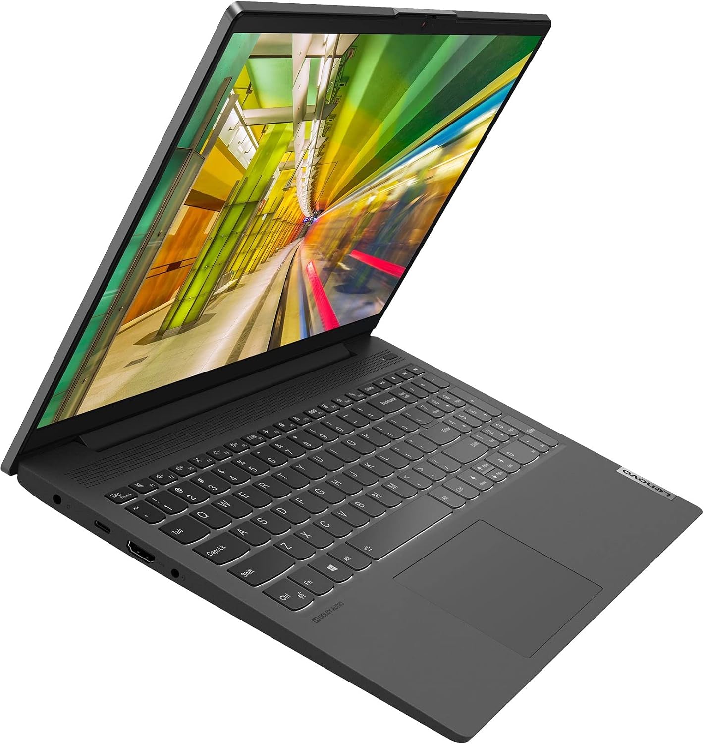 Lenovo IdeaPad 5 Laptop: 10th Gen Core i5-1035G1, 16GB RAM, 512GB SSD, 15.6'' Full HD IPS Touchscreen, Graphite Gray, 81YK00CGUS